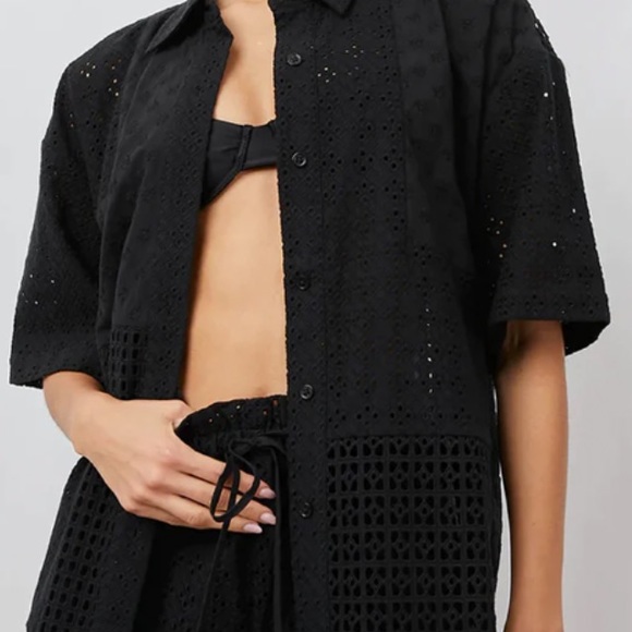 NWT RAILS Yuri In Black Eyelet Mix size large - Picture 4 of 13